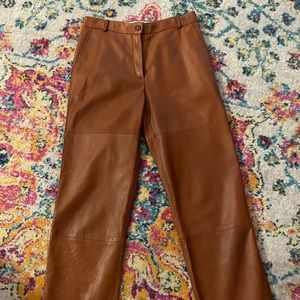 Weekend by MaxMara leather trousers